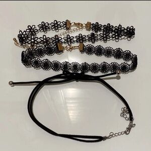 Flower And Bow Chokers